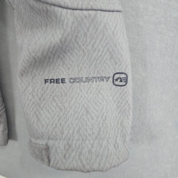 Free Country Live In It Gray Full Zip Jacket Faux Fur Lined Removable Hood - Picture 10 of 16